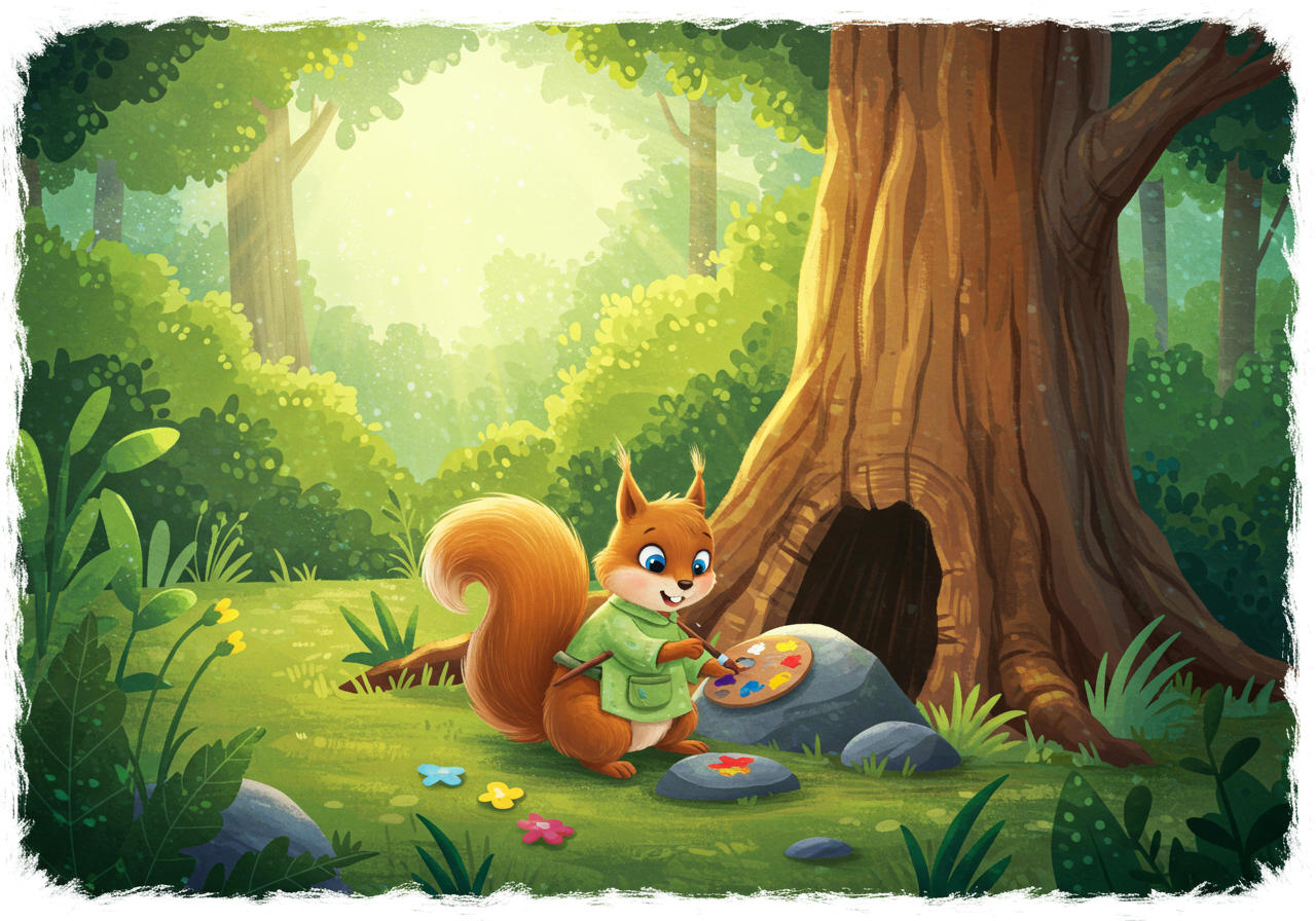 ריקי הסנאי והצבעים הנוצצים